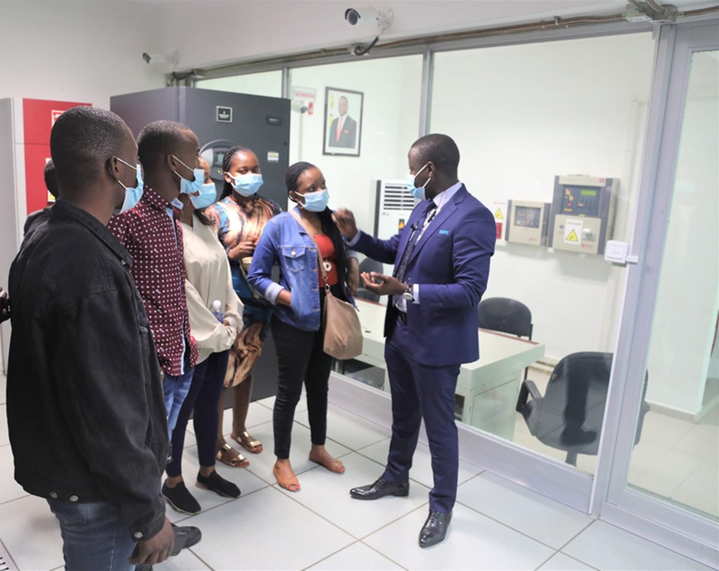 Visitors inside the centre, 2021