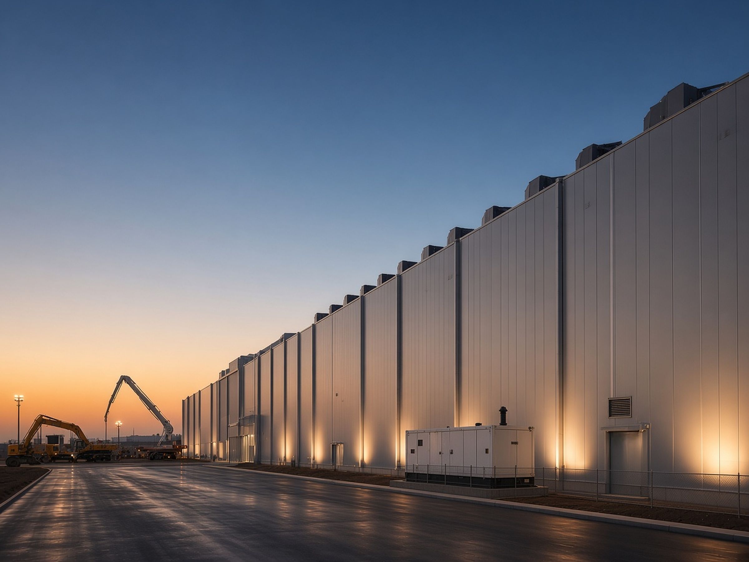 Data centre campus under construction